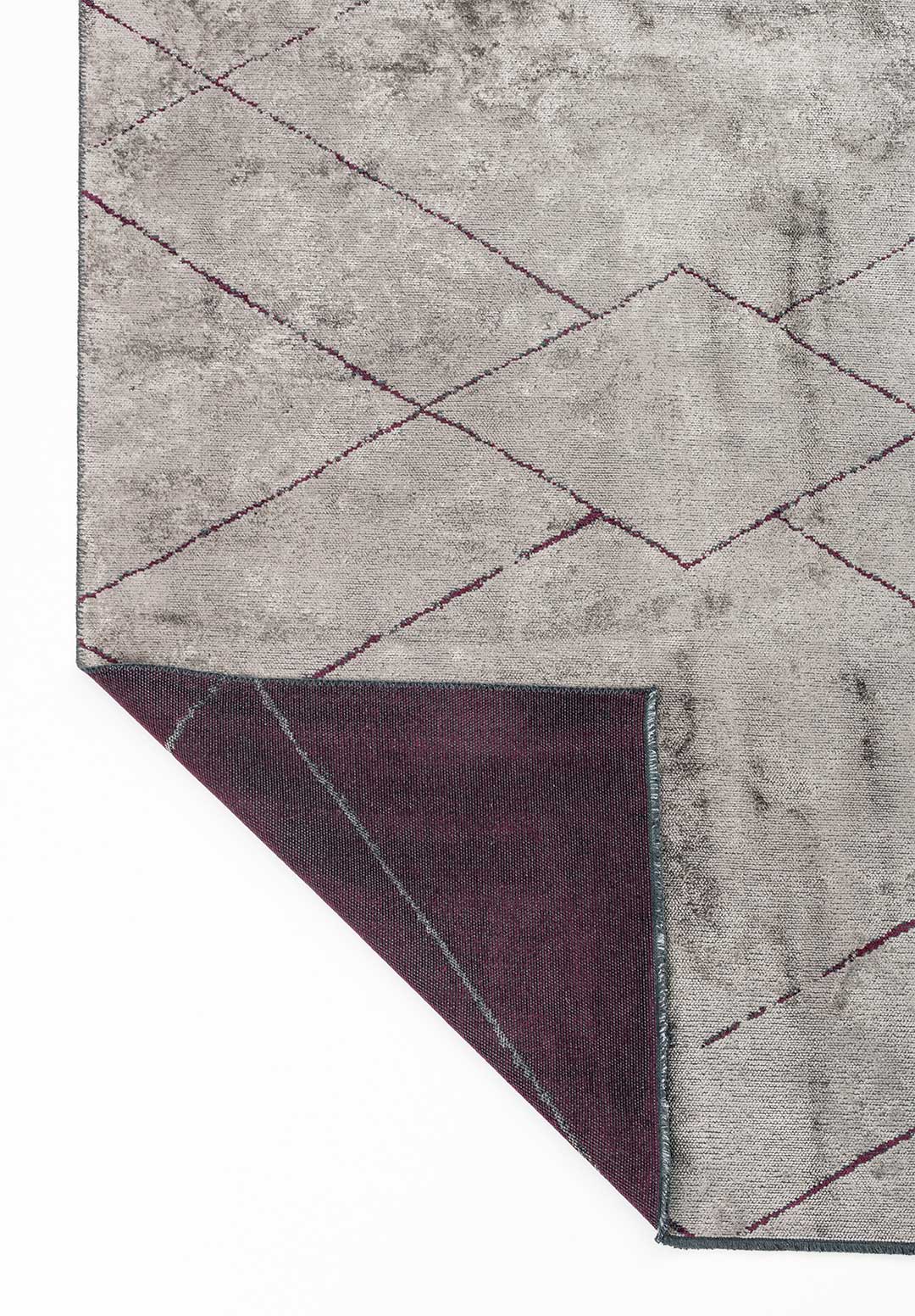 Spider Dark Damson - Dark Grey Rug Rugs - Venetto Design Venettodesign.com