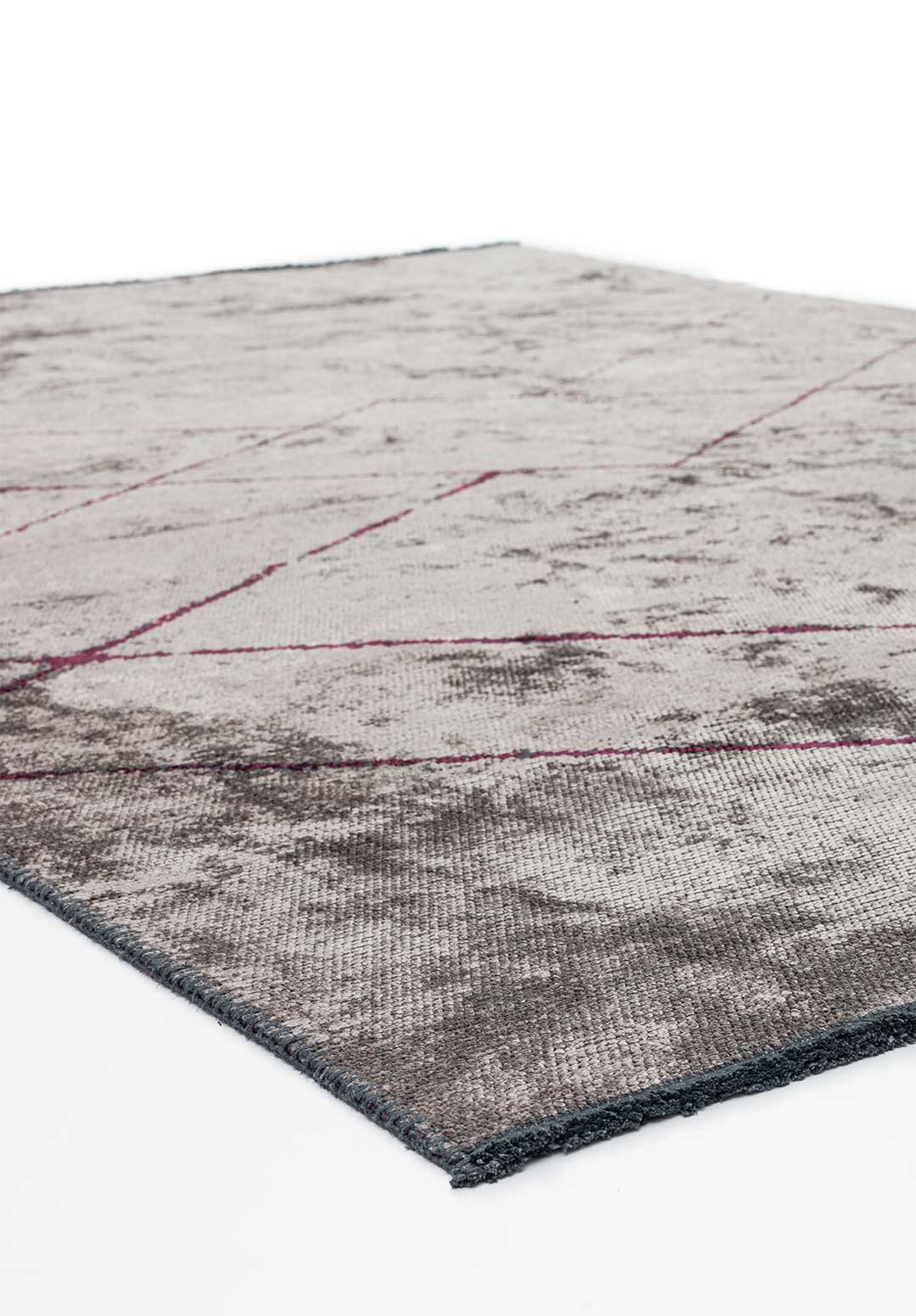 Spider Dark Damson - Dark Grey Rug Rugs - Venetto Design Venettodesign.com