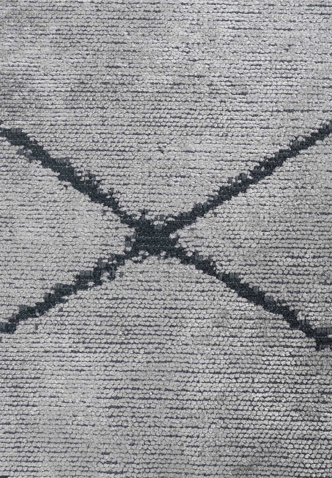 Spider Matte Black - Light Grey Rug Rugs - Venetto Design Venettodesign.com