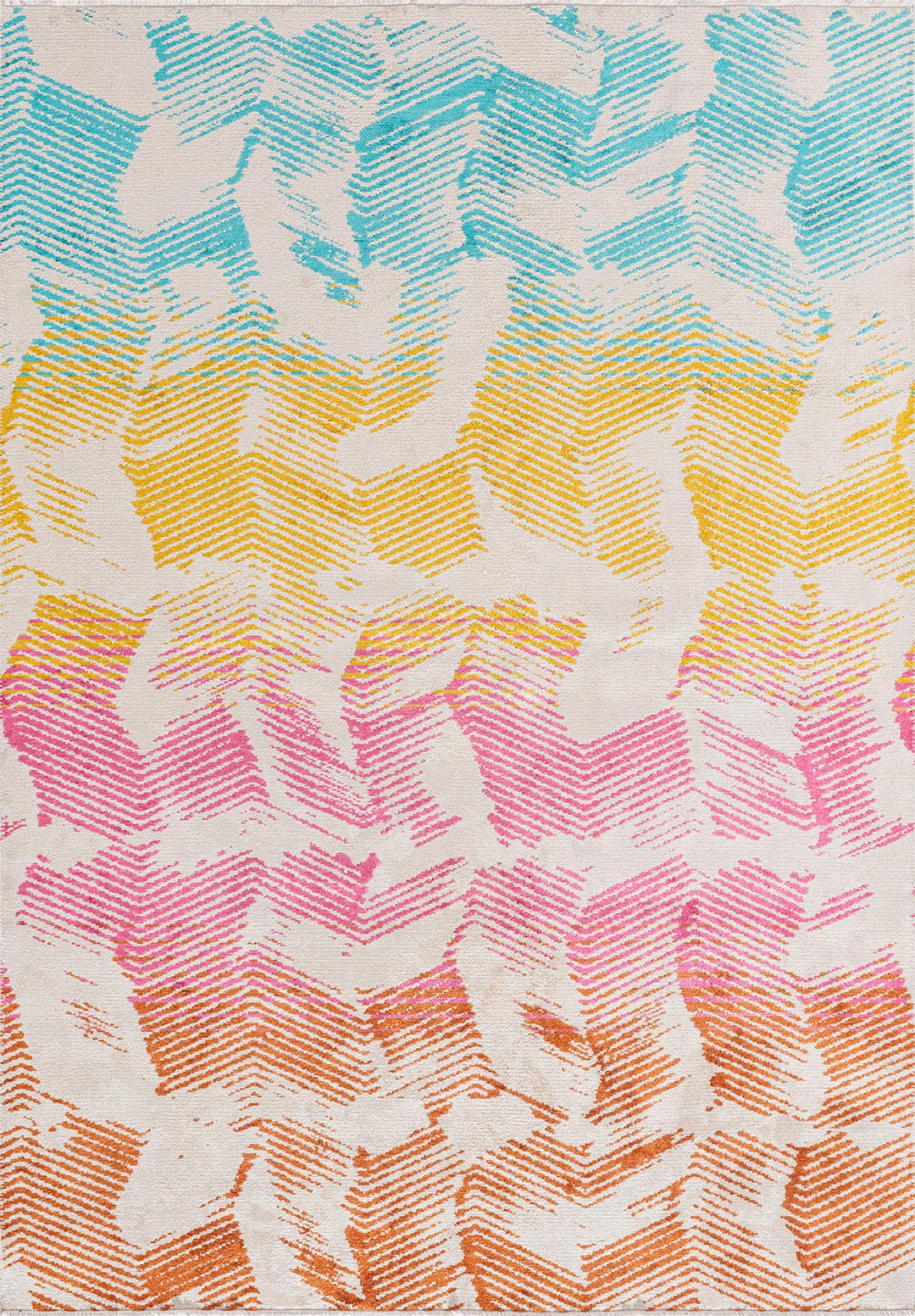 Tahiti Turquoise Yellow Rug