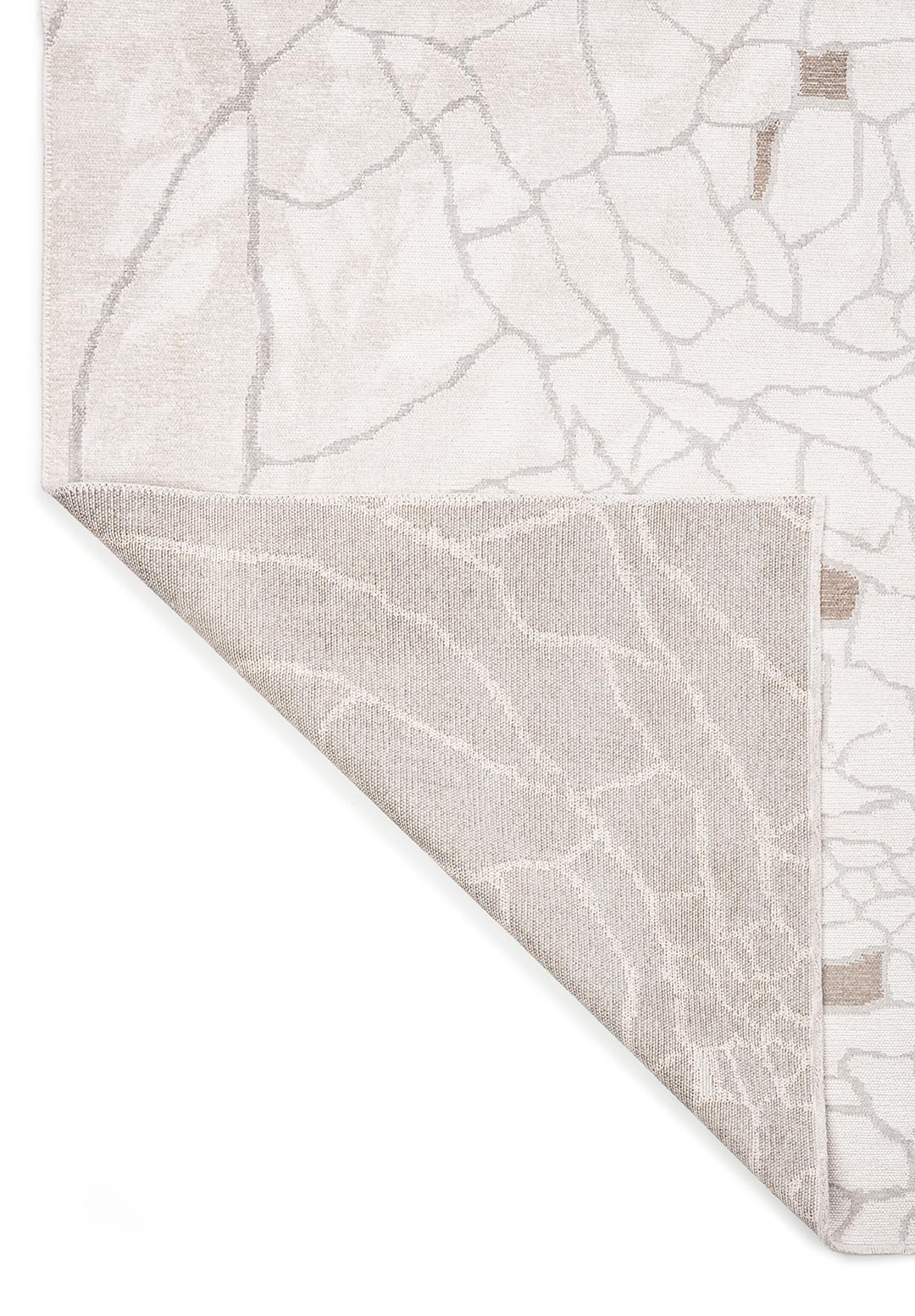 Dry Light Grey - Ecru Rug