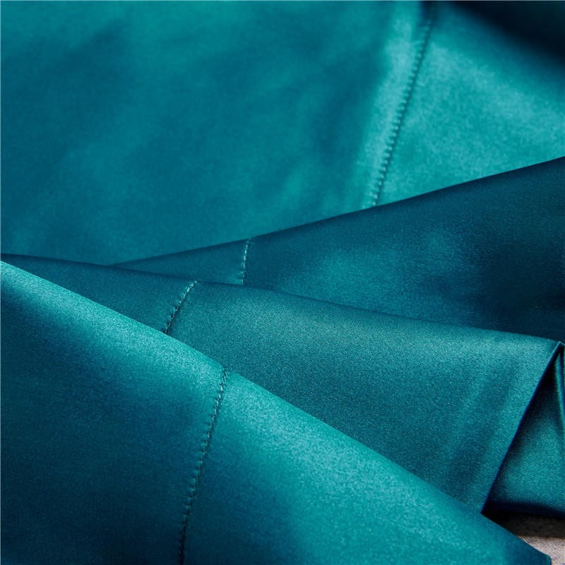 Eloise Aqua Marine Luxury Pure Mulberry Silk Bedding Set Duvet Cover Set - Venetto Design Venettodesign.com