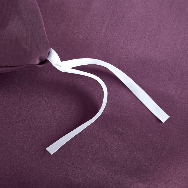 Eloise Japanese Violet Luxury Pure Mulberry Silk Bedding Set Duvet Cover Set - Venetto Design Venettodesign.com