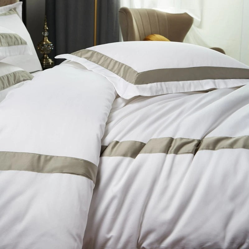 Vera Egyptian Cotton Duvet Cover Set Duvet Cover Set - Venetto Design Venettodesign.com