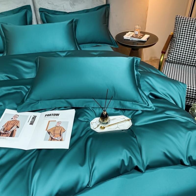 Neo Green Silky Cotton Duvet Cover Set Duvet Cover Set - Venetto Design Venettodesign.com