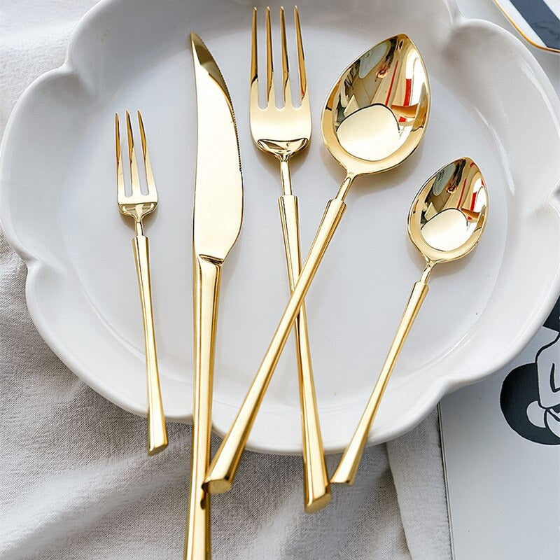 Ottoman Luxury Cutlery Set - Venetto Design Gold / 30 Pieces Venettodesign.com