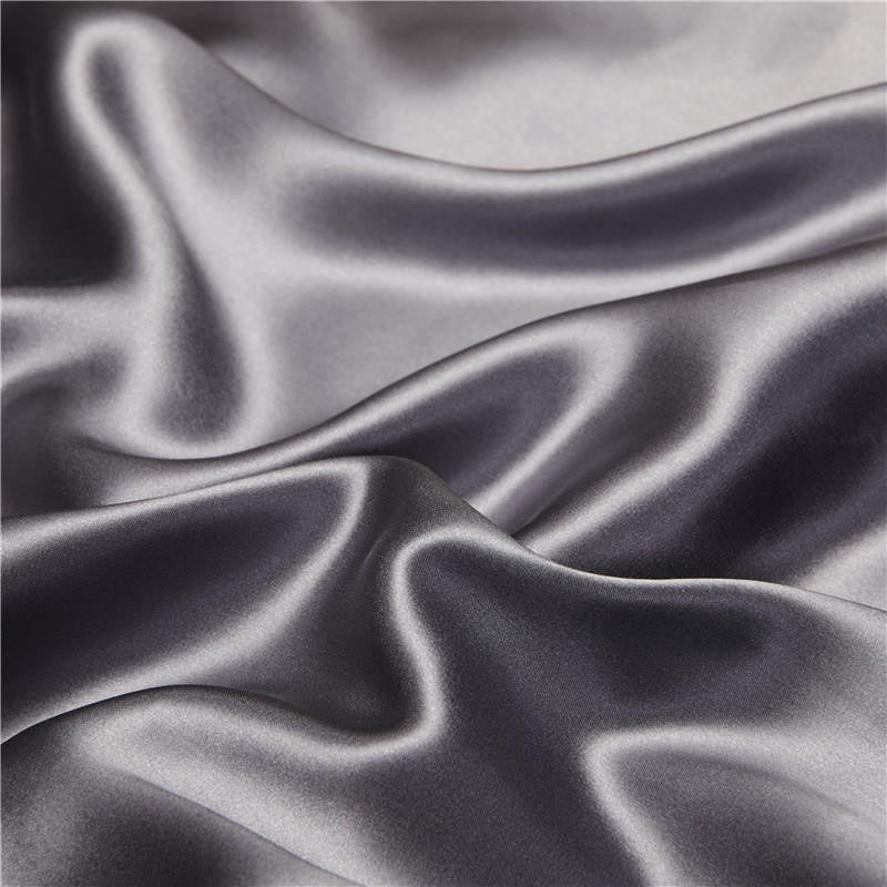 Eloise Quartz Luxury Pure Mulberry Silk Bedding Set Duvet Cover Set - Venetto Design Venettodesign.com