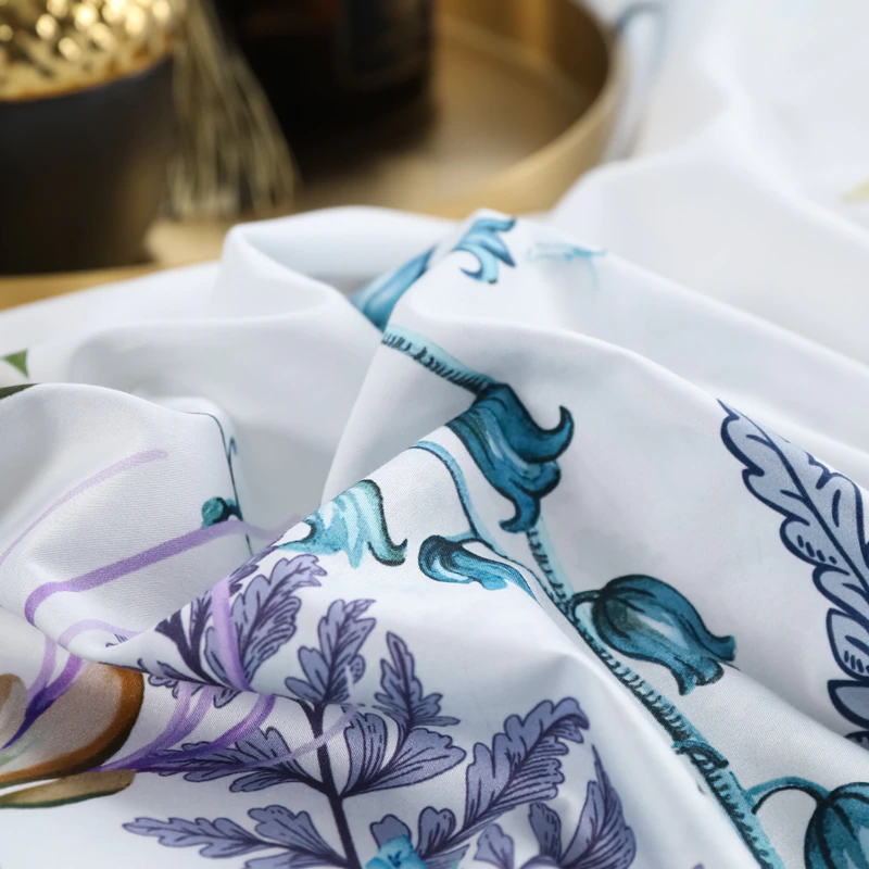 Gianna Sky Blue Egyptian Cotton Duvet Cover Set Duvet Cover Set - Venetto Design Venettodesign.com