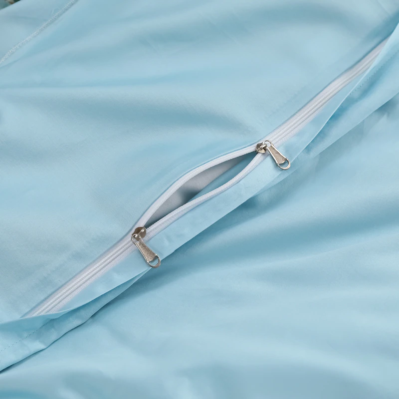 Gianna Sky Blue Egyptian Cotton Duvet Cover Set Duvet Cover Set - Venetto Design Venettodesign.com