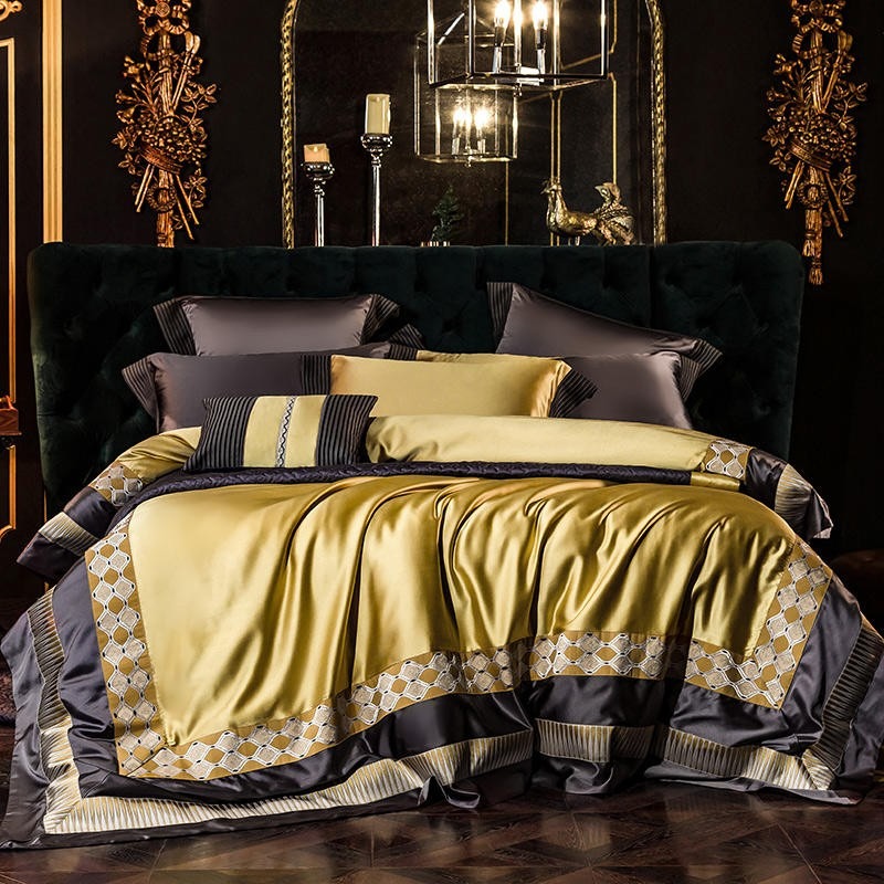 Amarilla Embroidery Egyptian Cotton Duvet Cover Set Design