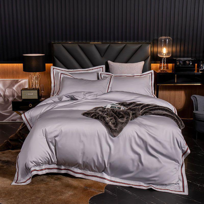 Osmano Luxury Soft Egyptian Cotton Duvet Cover Set Duvet Cover Set - Venetto Design Color 4 / Fitted Bed Sheet / King size 4Pcs Venettodesign.com