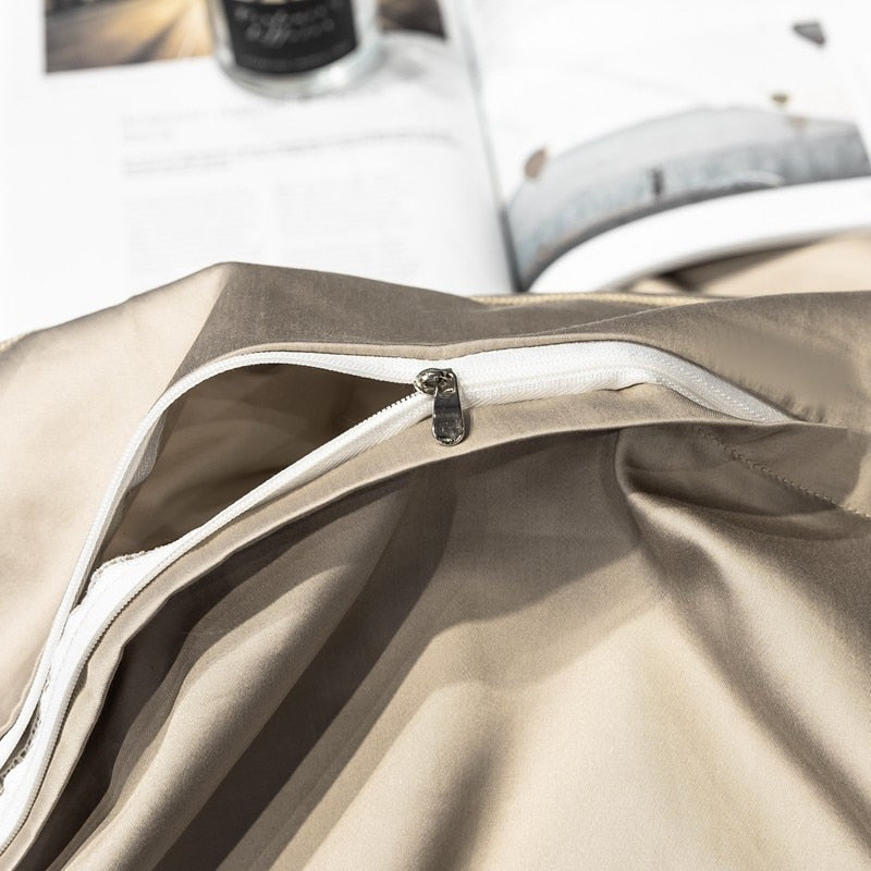 Wendy Solid Egyptian Cotton Duvet Cover Set Duvet Cover Set - Venetto Design Venettodesign.com