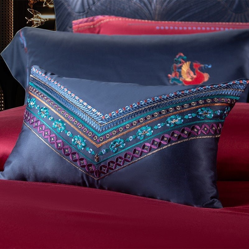 Clennet Luxury Egyptian Cotton Embroidery Duvet Cover Set Duvet Cover Set - Venetto Design Venettodesign.com