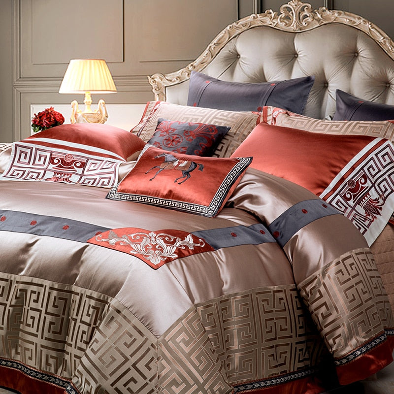 Venora Luxury Jacquard Duvet Cover Set Duvet Cover Set - Venetto Design Venettodesign.com