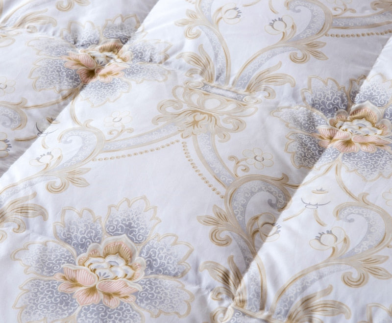 Rafia Ornate Printed Goose Down Cotton Comforter Bedding - Venetto Design Venettodesign.com