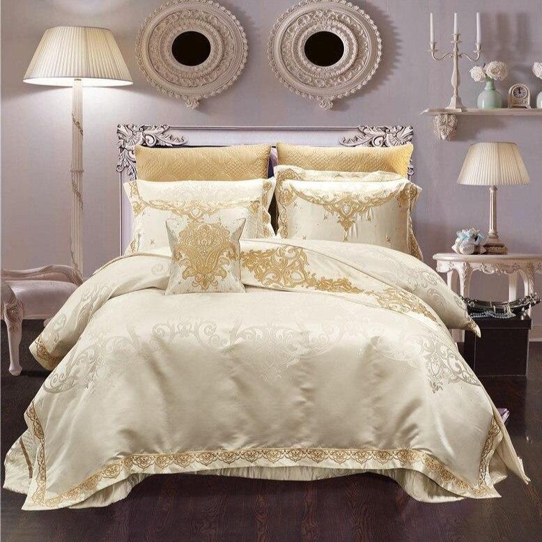 Rovenia Luxury Satin Cotton Duvet Cover Set Duvet Cover Set - Venetto Design King | 10 Pieces Venettodesign.com
