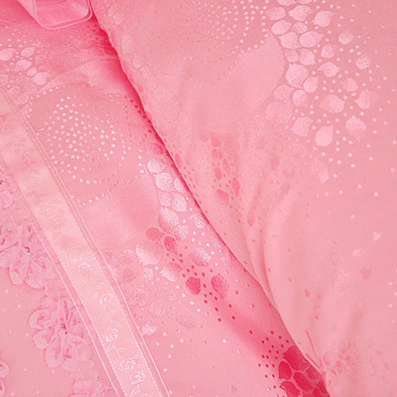 Aaliyah Triple Layered Ruffled Cotton And Lace Duvet Cover And Bed Skirt Set Duvet Cover Set - Venetto Design Venettodesign.com