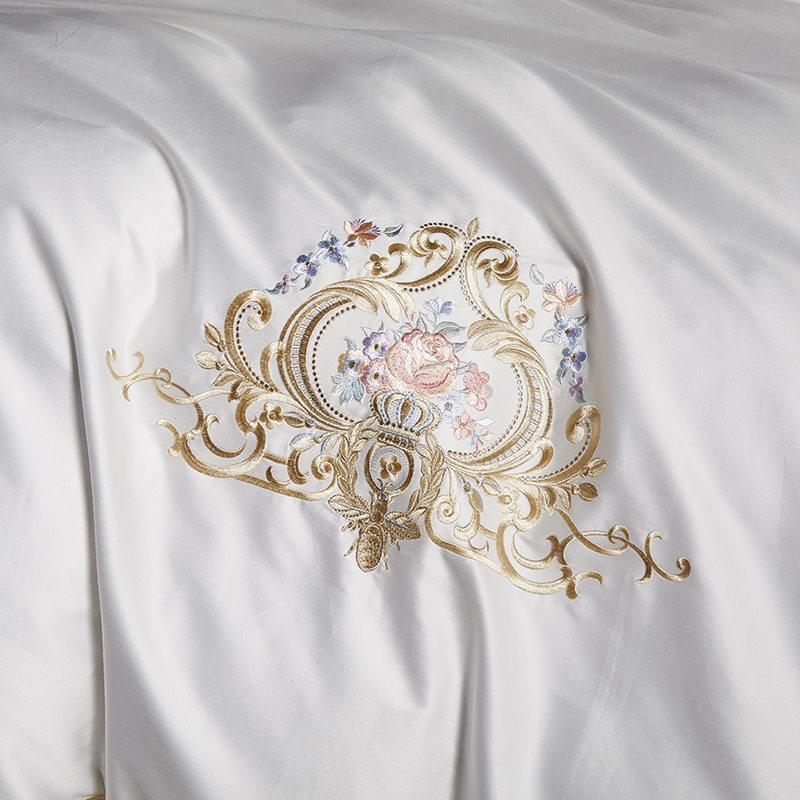 Pheliza Egyptian Cotton Embroidery Premium Luxury Duvet Cover Set Duvet Cover Set - Venetto Design Venettodesign.com
