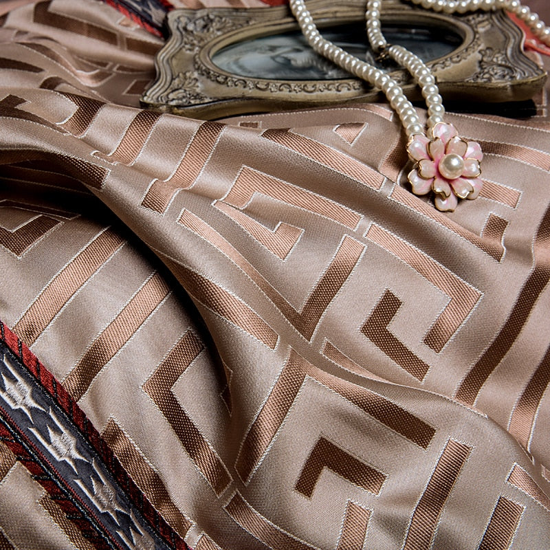 Venora Luxury Jacquard Duvet Cover Set Duvet Cover Set - Venetto Design Venettodesign.com