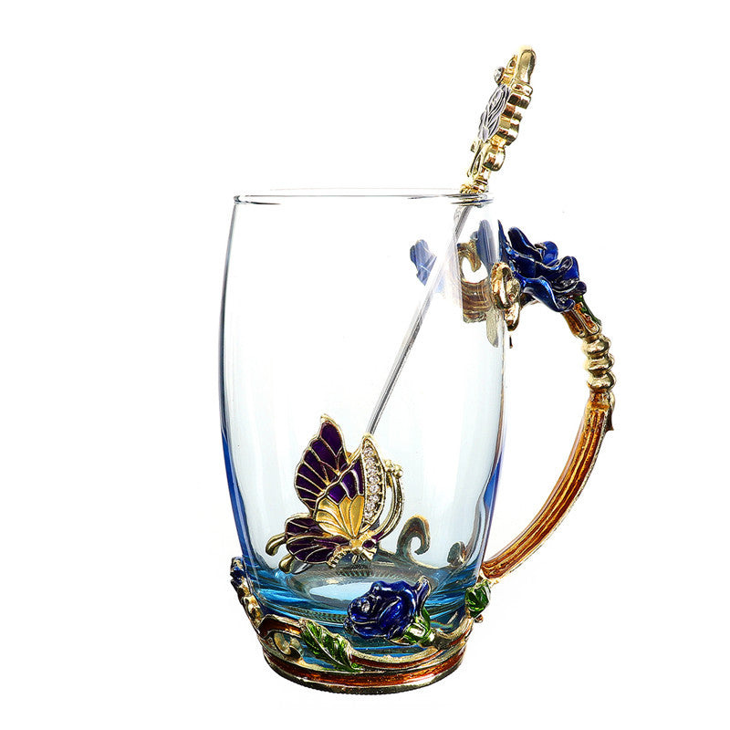 Blue Rose Cup - Venetto Design 6 High 400ml Venettodesign.com