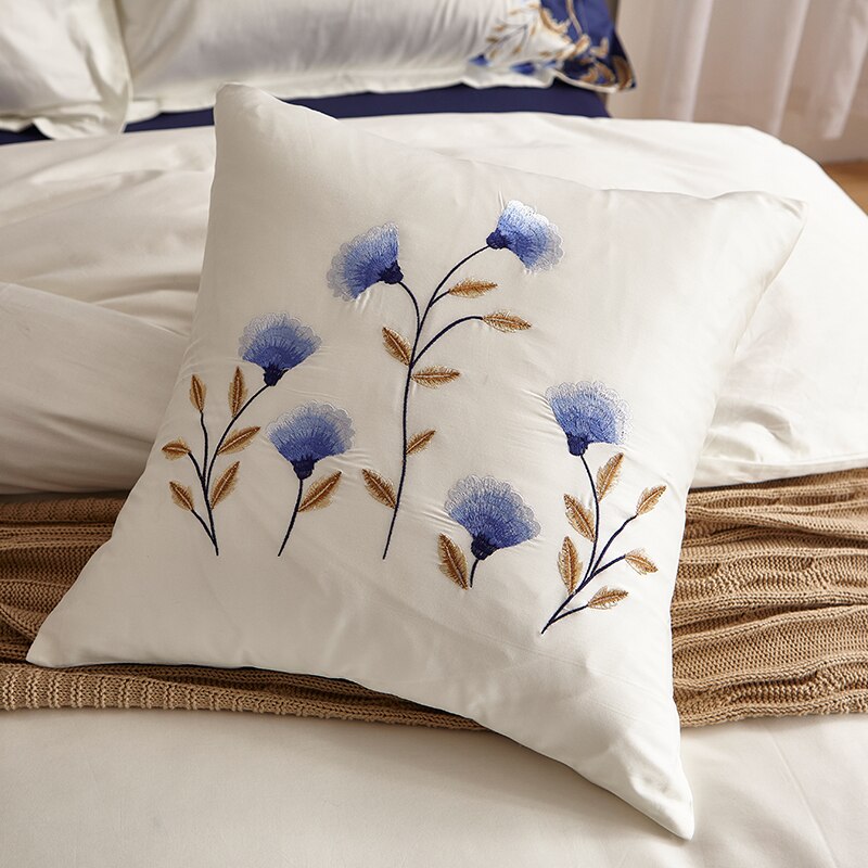 Zaydena Luxury Embroidered Egyptian Cotton Duvet Cover Set Duvet Cover Set - Venetto Design Venettodesign.com