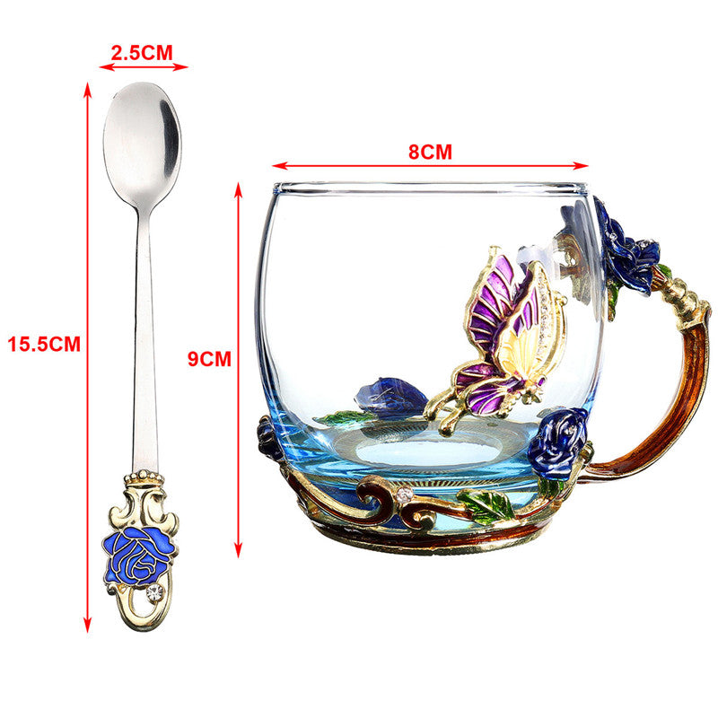 Blue Rose Cup - Venetto Design Venettodesign.com