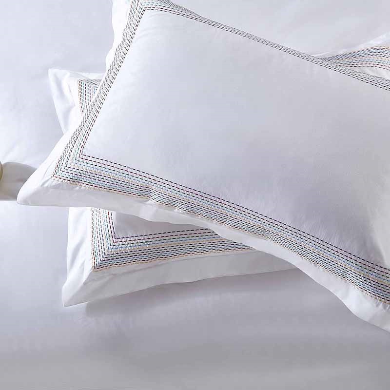 Abyad Hotel Stitch Egyptian Cotton Duvet Cover Set Duvet Cover Set - Venetto Design Venettodesign.com
