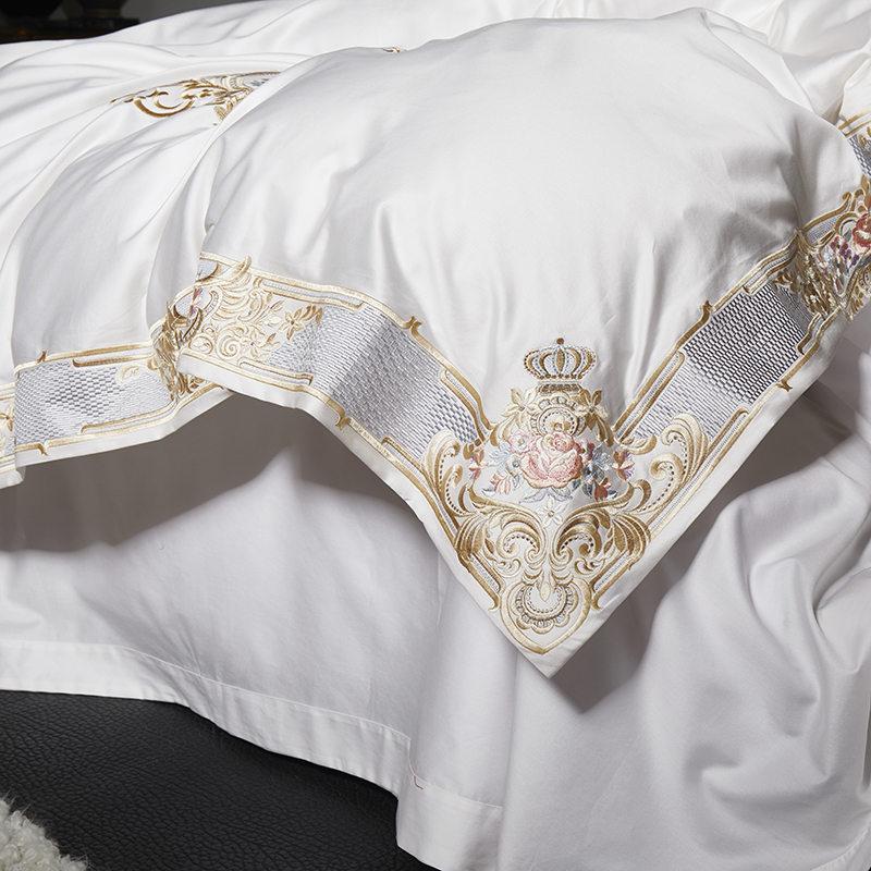 Pheliza Egyptian Cotton Embroidery Premium Luxury Duvet Cover Set Duvet Cover Set - Venetto Design Venettodesign.com