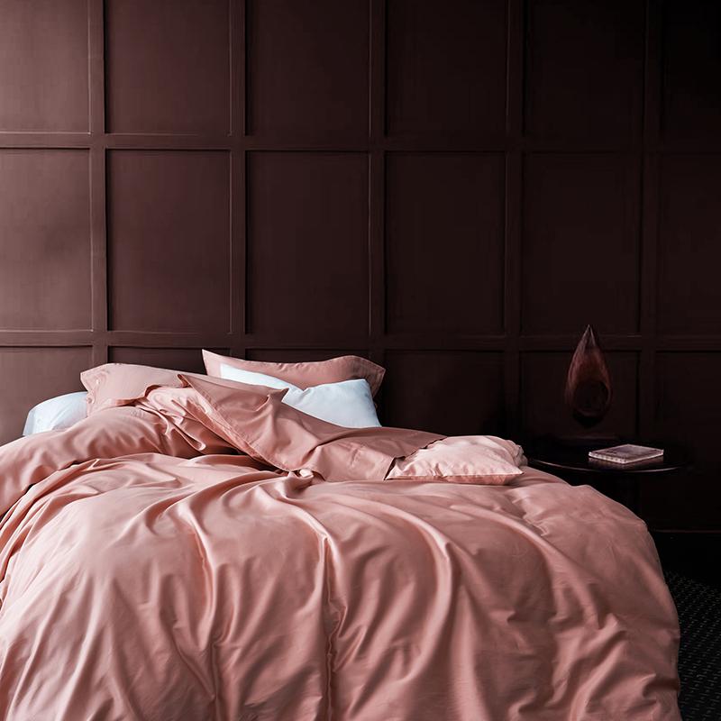 Klazida Ultra Silky Soft Egyptian Cotton Bedding Set Duvet Cover Set - Venetto Design Pink / King / Flat Sheet Venettodesign.com