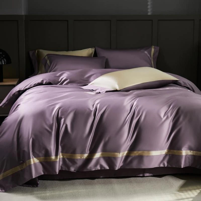 Manya Classic Solid Reversible Egyptian Cotton Duvet Cover Set Duvet Cover Set - Venetto Design Venettodesign.com