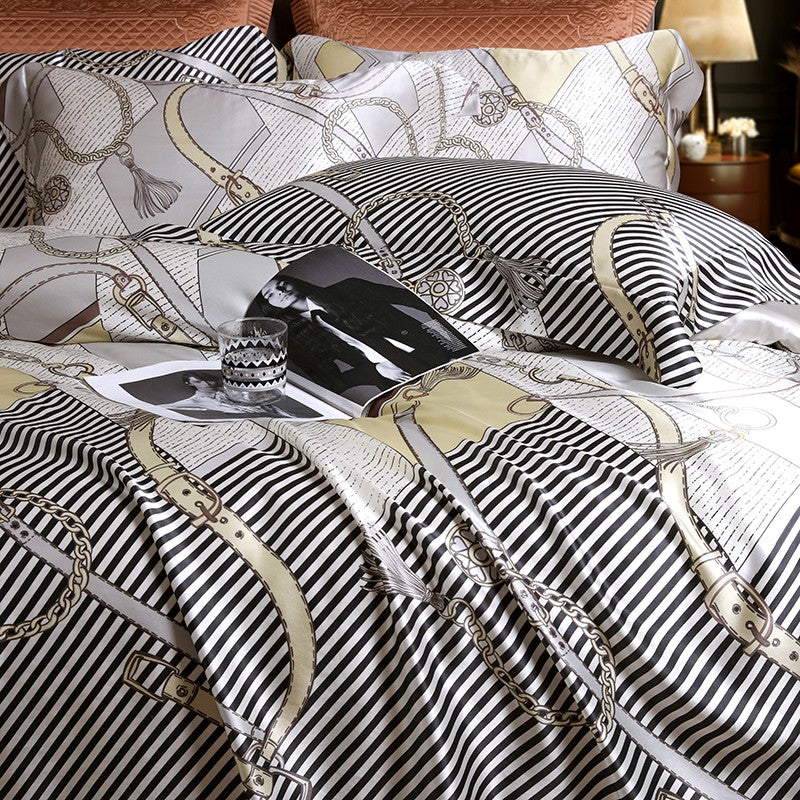 Glamique Luxury Pure Mulberry Silk Bedding Set Duvet Cover Set - Venetto Design Venettodesign.com