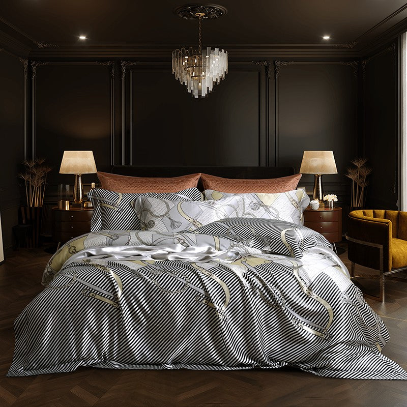 Glamique Luxury Pure Mulberry Silk Bedding Set Duvet Cover Set - Venetto Design Venettodesign.com