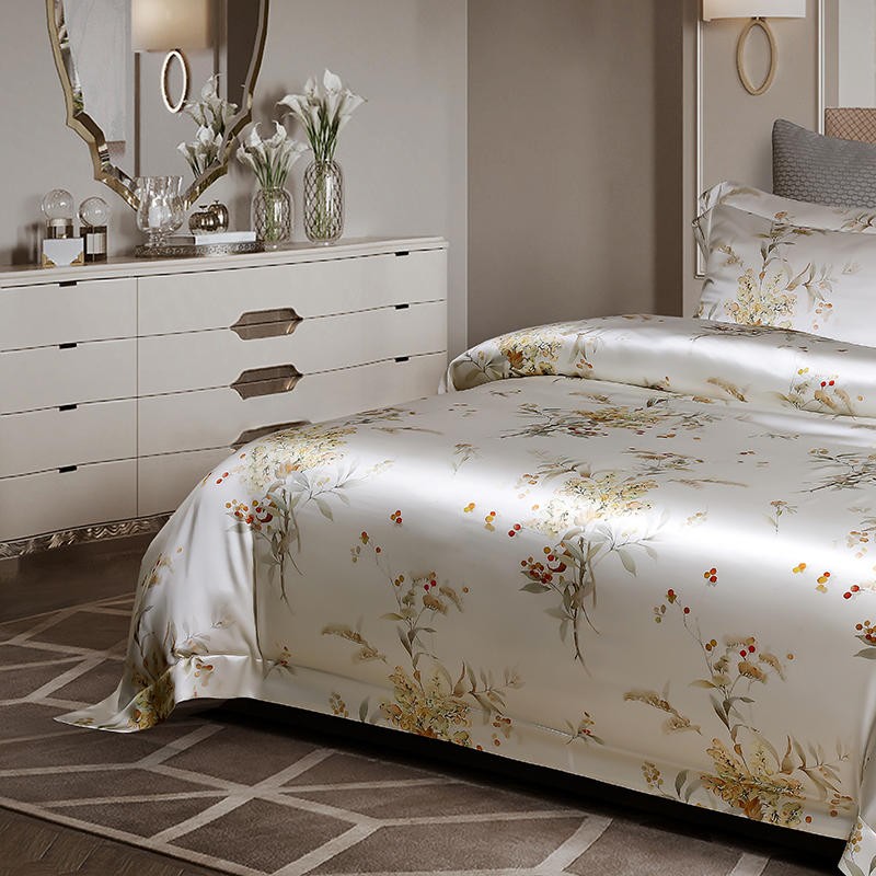 Klara Luxury Pure Mulberry Silk Bedding Set Duvet Cover Set - Venetto Design Venettodesign.com