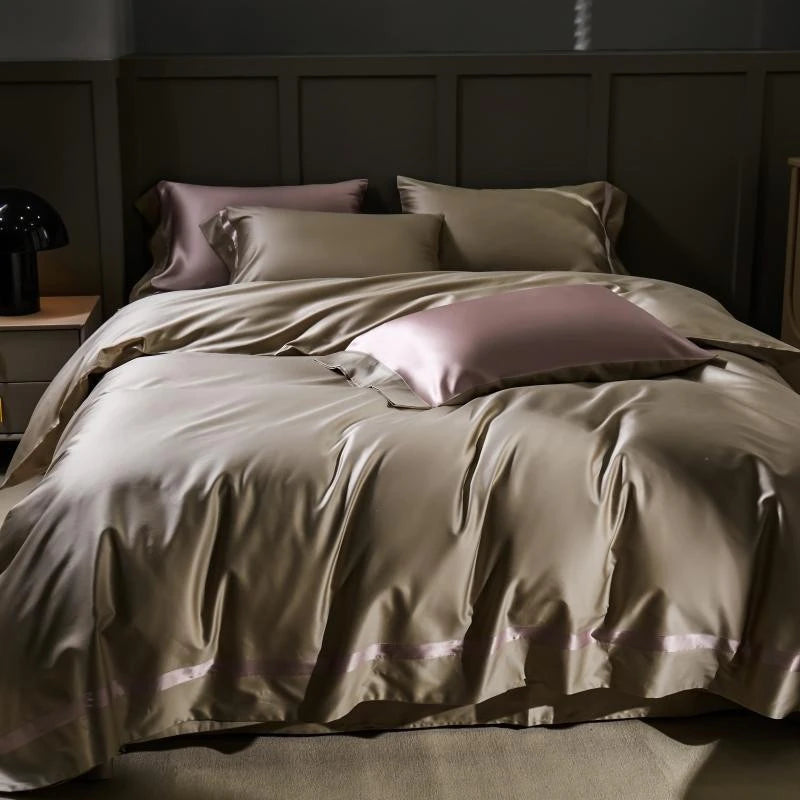 Manya Classic Solid Reversible Egyptian Cotton Duvet Cover Set Duvet Cover Set - Venetto Design Venettodesign.com