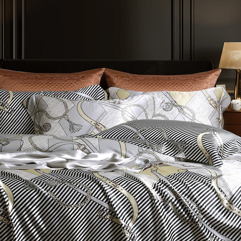 Glamique Luxury Pure Mulberry Silk Bedding Set Duvet Cover Set - Venetto Design Venettodesign.com
