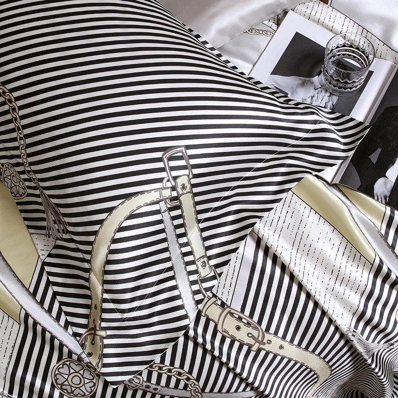 Glamique Luxury Pure Mulberry Silk Bedding Set Duvet Cover Set - Venetto Design Venettodesign.com