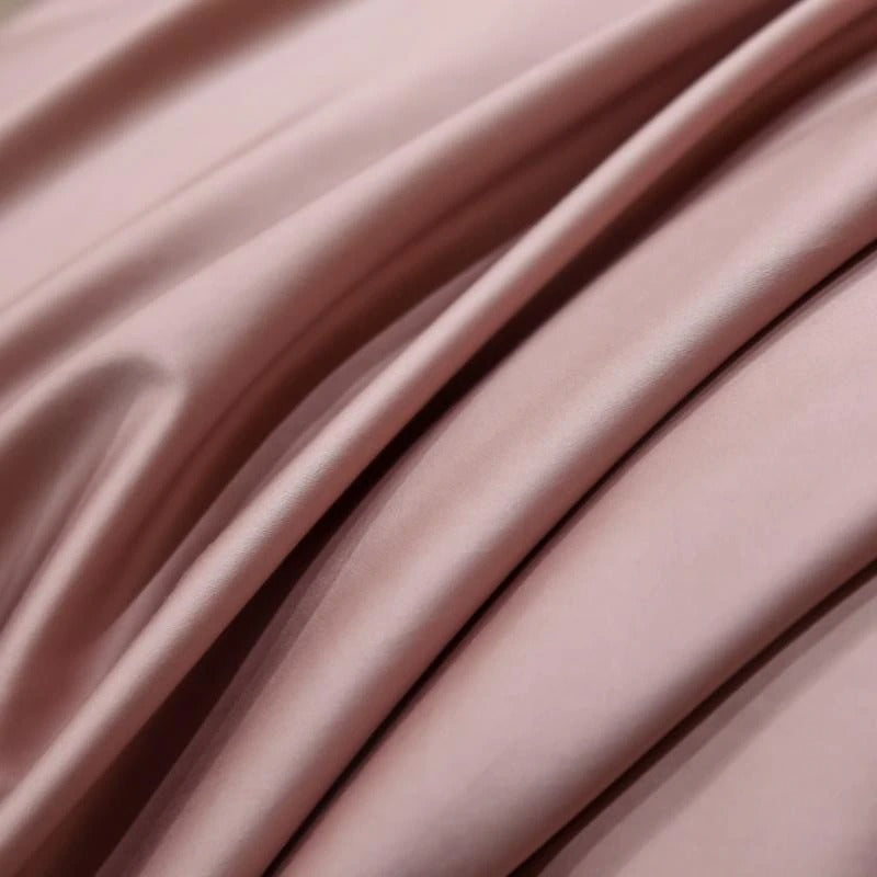 Neo Rosy Brown Cotton Duvet Cover Set Duvet Cover Set - Venetto Design Venettodesign.com