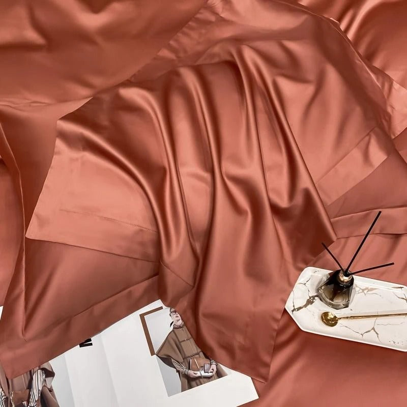 Neo Terracotta Cotton Duvet Cover Set Duvet Cover Set - Venetto Design Venettodesign.com