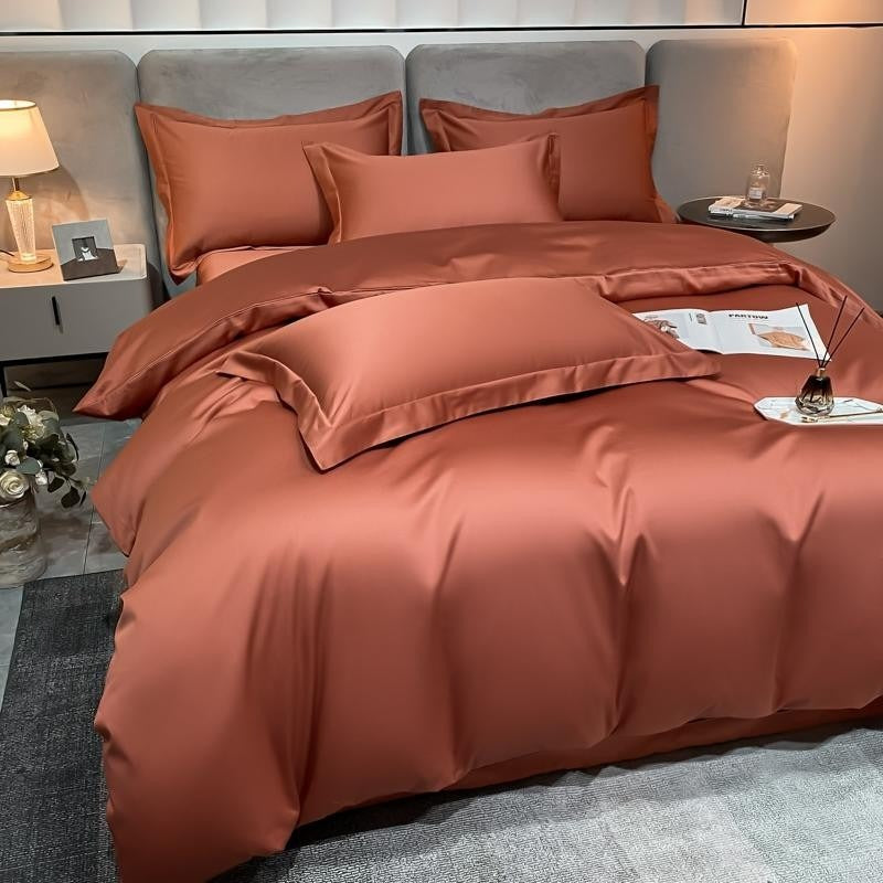 Neo Terracotta Cotton Duvet Cover Set Duvet Cover Set - Venetto Design Venettodesign.com