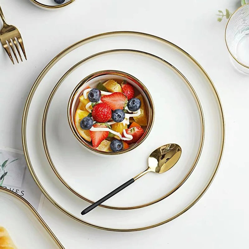 Legacy White Luxury Dinnerware Set Plate - Venetto Design Venettodesign.com
