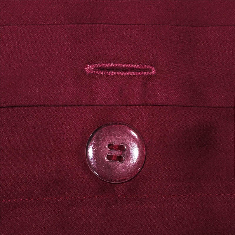 Anahi Red Embroidered Motif Border Egyptian Cotton Duvet Cover Set Duvet Cover Set - Venetto Design Venettodesign.com