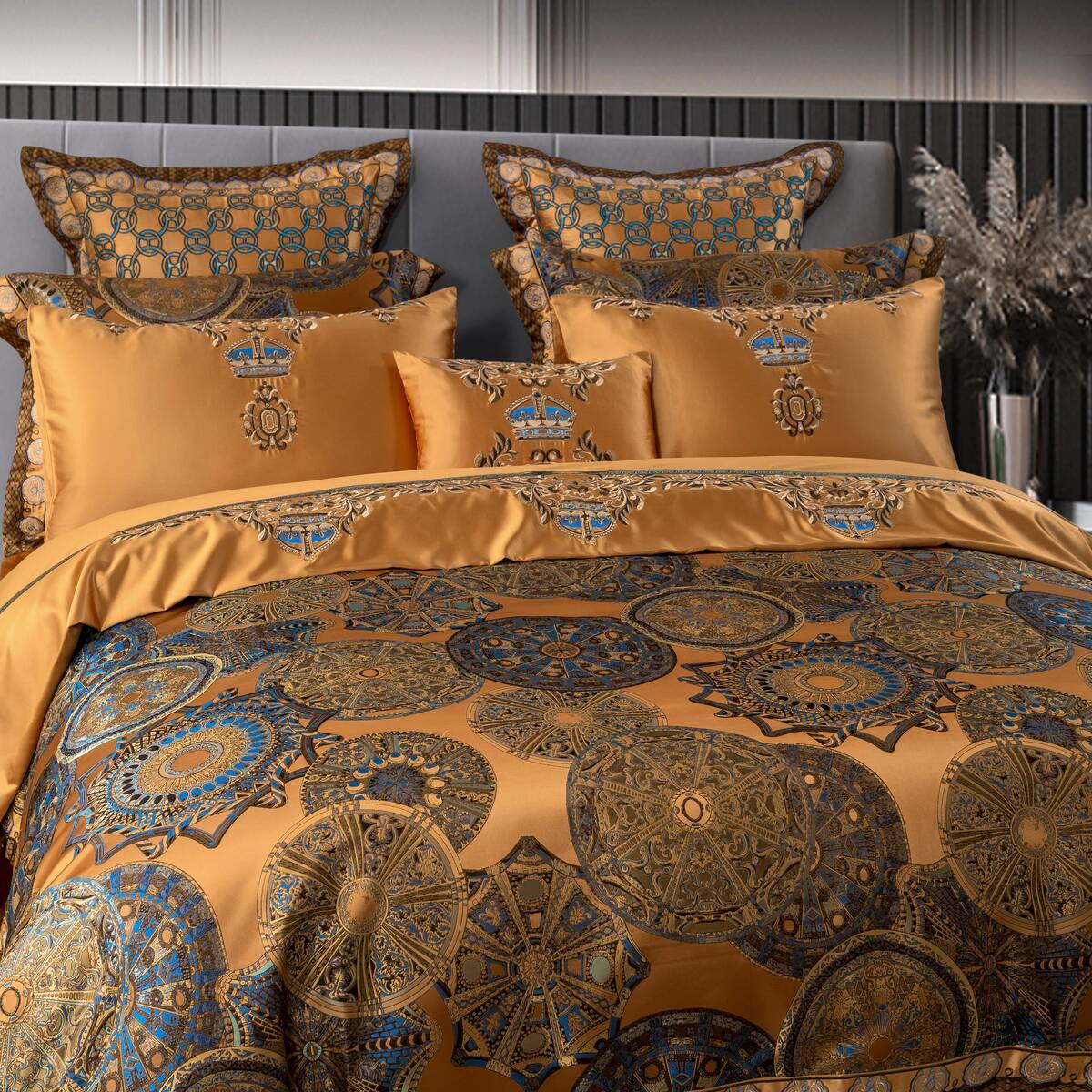 Khronom Luxury Satin Cotton Duvet Cover Set Duvet Cover Set - Venetto Design Venettodesign.com