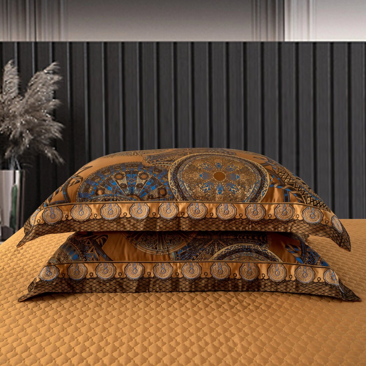 Khronom Luxury Satin Cotton Duvet Cover Set Duvet Cover Set - Venetto Design Venettodesign.com
