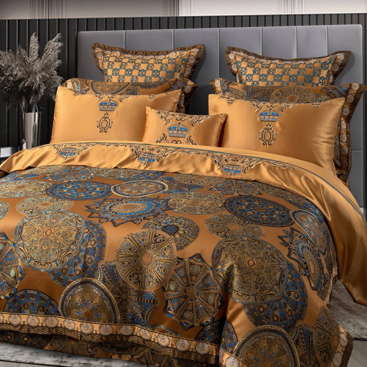 Khronom Luxury Satin Cotton Duvet Cover Set Duvet Cover Set - Venetto Design Venettodesign.com