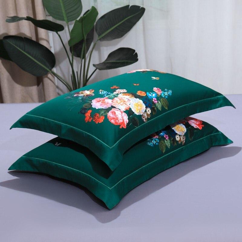 Aida Green Egyptian Cotton Duvet Cover Set Duvet Cover Set - Venetto Design Venettodesign.com