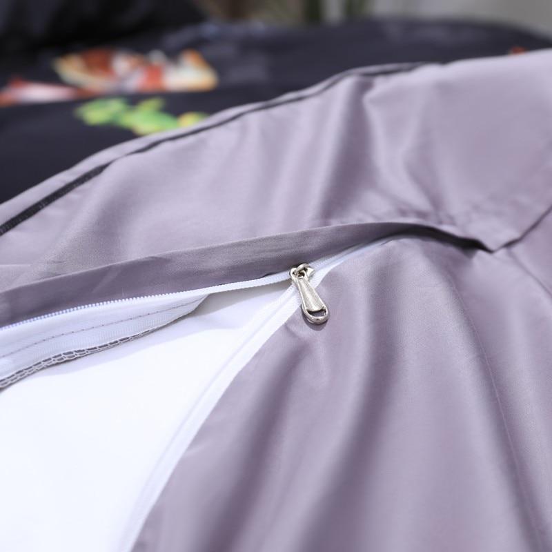 Aida Black Egyptian Cotton Duvet Cover Set Duvet Cover Set - Venetto Design Venettodesign.com