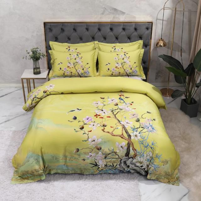 Evelina Egyptian Cotton Bedding Set Duvet Cover Set - Venetto Design Double / Flat Sheet / 2 Pillowcases Venettodesign.com