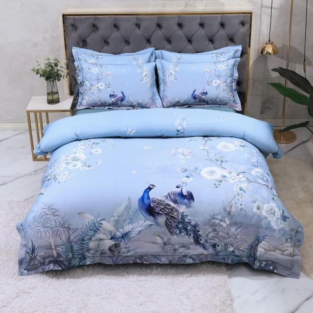 Francesca Egyptian Cotton Duvet Cover Set Duvet Cover Set - Venetto Design Queen / Flat Sheet / 4 Pieces Venettodesign.com