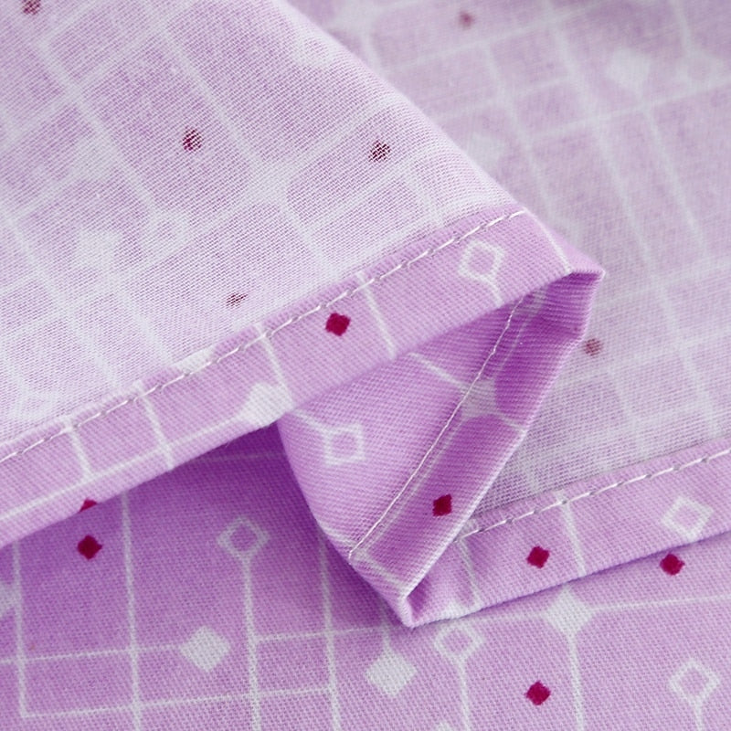 Veronica Lilac Contrasting Floral Printed Egyptian Cotton Duvet Cover Set Duvet Cover Set - Venetto Design Venettodesign.com