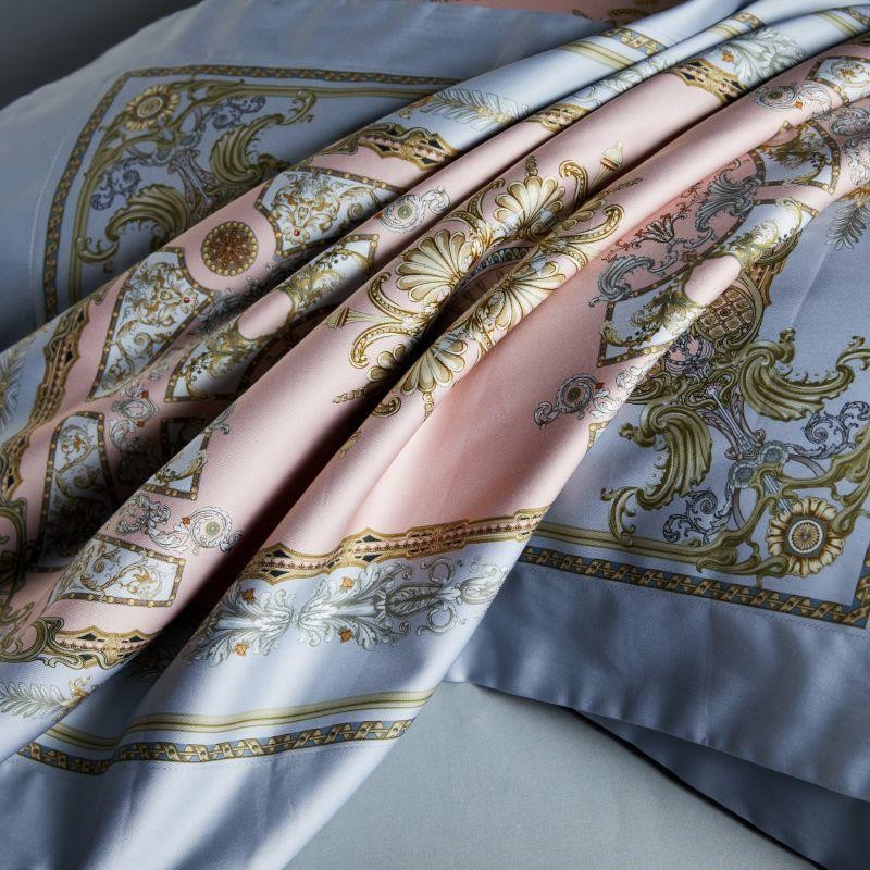 Audrey Art Deco Printed Silky Egyptian Cotton Duvet Cover Set Duvet Cover Set - Venetto Design Venettodesign.com